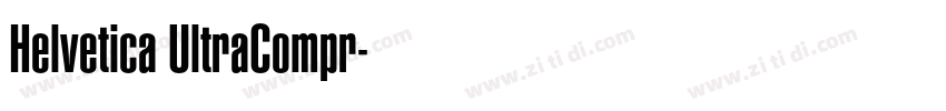 Helvetica UltraCompr字体转换
